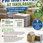 Papírgyűjtés az iskolában